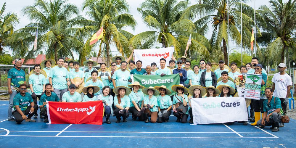 QubeApps CSR program, QubeCares, group photo