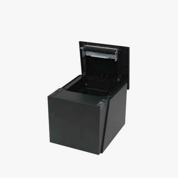 QUBEAPPS POSBANK A6 RECEIPT PRINTER WITH OPEN CASE LID VIEW