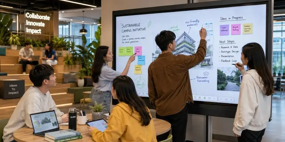 qubeapps from collaboration areas to presentation boards