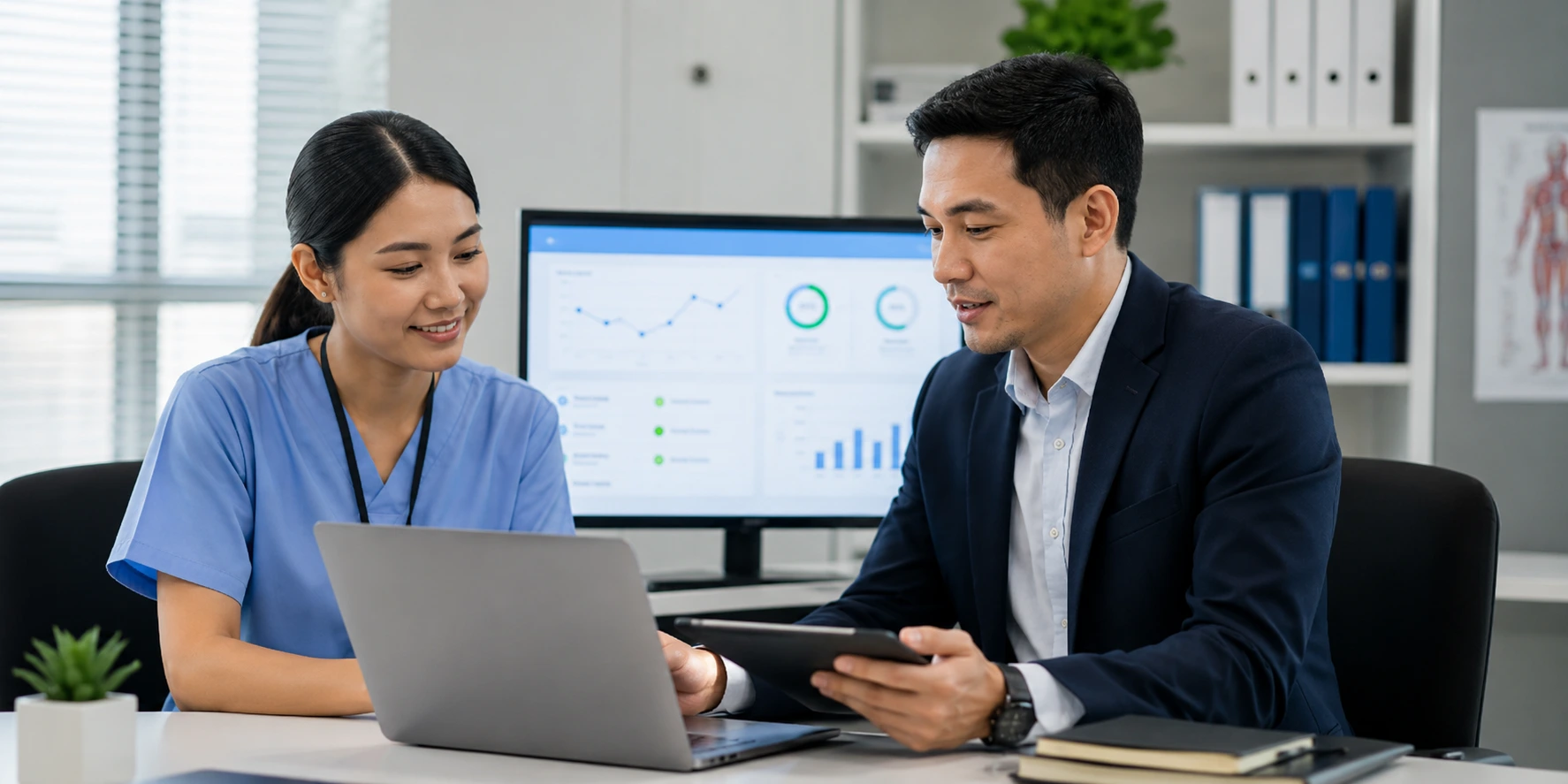 Healthcare IT assessment discussion with QubeApps consultant