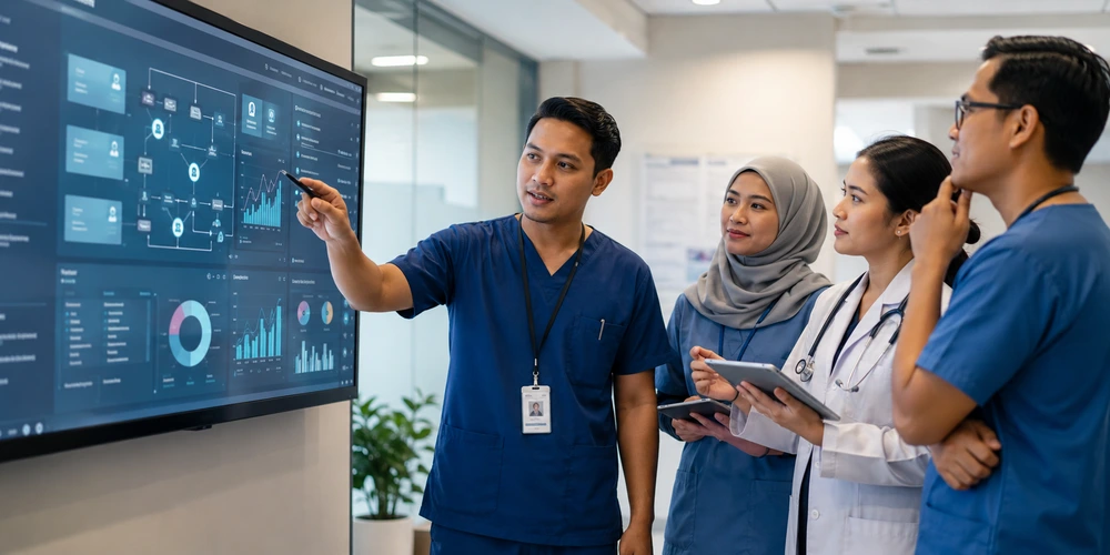 Summary of healthcare IT solutions including cybersecurity, cloud, CRM, ERP, and managed IT services