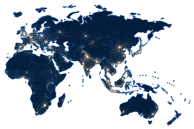 QubeApps Regional Presence World Map QubeApps Regional Presence World Map